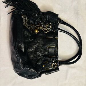 Vintage Juicy Couture Black Leather Women's Bag